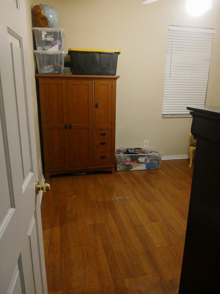 House cleaning and organization service with furniture and room items being arranged